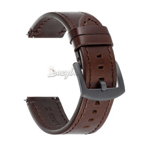 20mm 22mm Oil Wax Leather Watch Band Vintage Cowhide for Omega for Seiko Strap Universal Brown Blue Wristband Men Women Bracelet