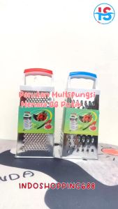Parutan Peeler Menara 4 FUNGSI Stainless Alat Pemotong Sayur Buah Multifungsi