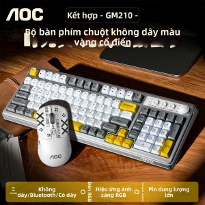 AOC | Silent Multi-Use Keyboard Mouse Set