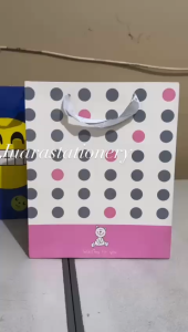 Paper Bag Tali Ukuran Sedang 25.5x12x32 cm / Tas Tali Kado Lahiran