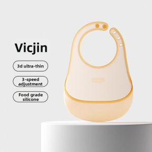 Taoqibaby | Soft Waterproof Silicone Baby Feeding Bib
