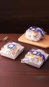 EC 50PCS CLEAR CLAMSHELL CONTAINER BENTO CAKE TAKE OUT TRAY FOOD STORAGE