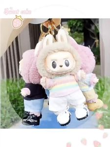 Baju Labubu V1 V2 Kaos Celana Tshirt Kemeja Lucu Bao Ao Labubu Boneka Dress Labubu Pakaian Boneka