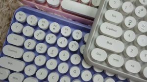 Bàn Phím Văn Phòng Không Dây Ajazz 308i Bluetooth 5.0 - Dùng cho Máy tính bàn PC Laptop Điện thoại Máy tính bảng