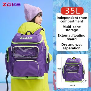 ZOKE | Waterproof and Wet-dry Separation Large Capacity Childrens Swimming Training Backpack
