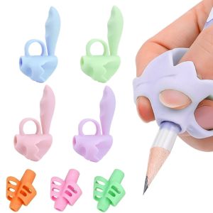 Three-fingers Five-fingers Writing Corrector Finger Posture Correction Tool Trainer Children Pen Writing Grip Holder Stationery
