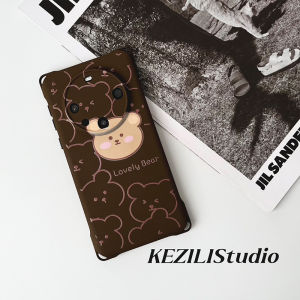 KZL Original Cute Bear Line Pattern Phone Case Adjustable Lanyard Side Carry Compatible with Huawei Mate70Pro  Xiaomi Honor