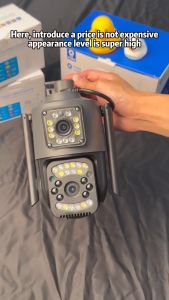 Review & Spesifikasi Kamera CCTV v380 Pro WiFi Outdoor 8MP Dual Lens Screen AI Human Detection