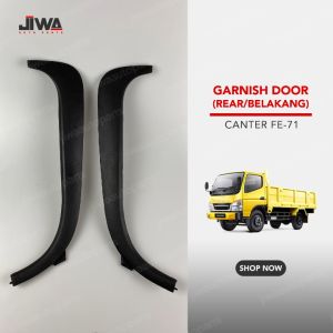 Jiwa Auto - Garnis List Lis Kaca Pintu Belakang Canter PS125 PS110