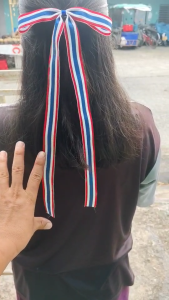 โบว์ลายธงชาติ โบว์ติดกิ๊บลายธงชาติไทย ธงชาติไทย กิ๊บติดผม ที่คาดผม พร้อมจัดส่ง