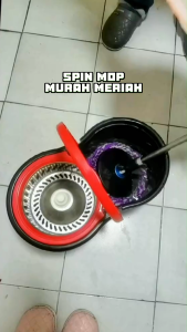 Alat Pel lantai super mop 2 in 1 Original Lantai Super Mop Athena alat pel otomatis TB01 Plastik