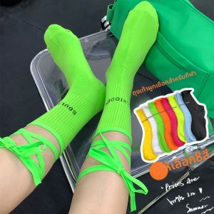 Cross Straps Sport Calf Socks