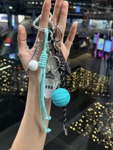 Perfect Color Matching in Summer] Perfect Combination of Miu Series and Tiffany Blue Keychain Pendant Gift