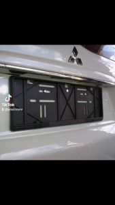 Tatakan Dudukan Plat Nomor Mobil Model Astra Variasi Isi 2pcs Ukuran 46cm Bahan Plastik Tebal AA