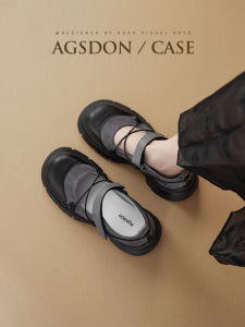 Agsdon | Mary Jane Flat Heel Black Cute Sporty Shoes