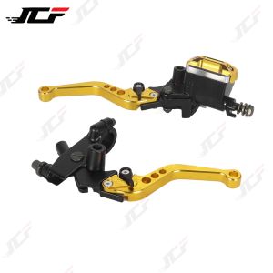 CNC One Pair 7/8" 22mm Universal Motorcycle Brake Master Cylinder Lever Cable Clutch Reservoir For Scooter Sport Dirt Bike