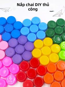 DIY Creative Colored Plastic Caps Materials