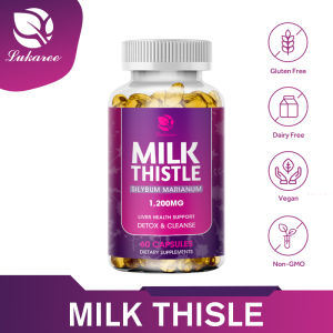 LUKAREE Milk Thistle Capsule 1000mg with Dandelion Root & Silymarin 4:1 Extract Liver Support Promotes Skin Care Lower Blood Lipids and Protect Cardiovascular