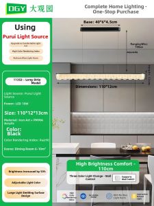 DGY | Modern Minimalist Crystal Linear Chandelier