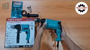 NRT-PRO NORITA 800HD Bor Listrik 13mm Tangan Kayu Besi Beton Tembok Impact Electric Drill Bolak Balik Variable Speed Reversible 13 mm Mesin 800 HD