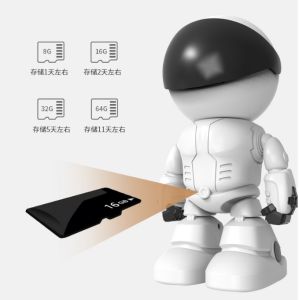 Robot IP กล้องวงจรปิดมี WiFi ไร้สาย2MP กล้องวงจรปิดสมาร์ทโฮมเฝ้าระวังวิดีโอ P2P สัตว์เลี้ยงจอดูแลเด็ก1080P