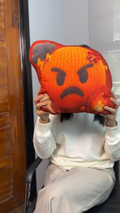 Emoji Pillows - Mugmania- Emoji Plushy Textured Pillow - Front and Back Design(Available in 3 sizes)