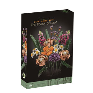 Educational Cotton Flower Puzzle Toy Kids Assemble Flower Ornament Gift Intelligence Development Building Blocks Set