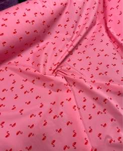 VẢI THÔ/KATE SI COTTON CHIM HẠC SIÊU XINH