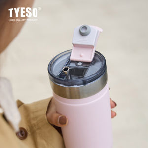TYESO | Cold and Heat Retention Suction Straw Insulated Cup