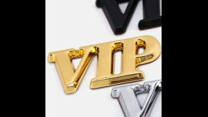 Car Personalized VIP Car Emblem Modified Metal VIP Rear Emblem Badge Side Sticker
