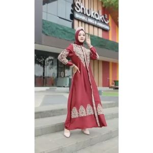 GAMIS KRISTAL SELLY / GAMIS PESTA PREMIUM / ABAYA SATIN KRISTAL BORDIR / GAMIS VIRAL / DRESS MEWAH / DRESS LEBARAN 2024