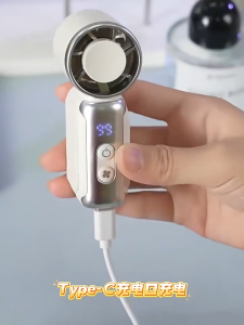 199 Speed 3000mAh JF157 Portable Handheld Fan USB Rechargeable Mini Cooling Fan Adjustable Pocket Fan