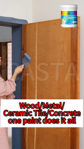 👉1000G👈 Cat Serbaguna untuk Logam Kayu Plywood Keramik Batu Dinding Furnitur Beton Lemari Tanpa Primer Cat Anti Karat Mengubah Karat Logam Baja Mencegah Jamur Tahan Air Penghapus Karat Primer Anti Karat