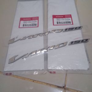 emblem logo tulisan vario 150 warna gold emas original honda sepasang