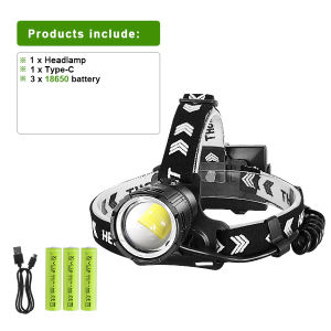 990000000LM XHP360 Most Powerful Long Shot 6000M HeadLight With Warning Lamp High Power LED Zoom Headlight Fishing Work Headlamp
