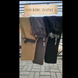 FREE ONGKIR PROMO 100RIBU DAPAT 3PCS CELANA CHINO PANJANG POLOS PINGGANG RIB CELANA CHINO PANJANG pinggang karet
