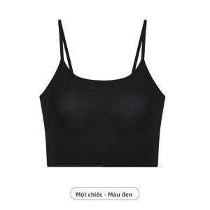 MiiOW | Áo ba lỗ không tay nữ MiiOW Xin-BHT339 mùa hè 2025 Áo ba lỗ không dây liền quần áo bên trong không để lại dấu vết