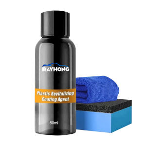 Rayhong Plastic Revitalizing Coating Set Agent Of Automotive Interior Instrument Panel Seat Cleaning And Decontamination Reconditioning Car Plastics Parts Car Cleaning Agent Remove Stains Parts