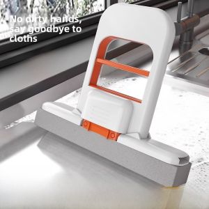 Handheld Glass Cleaner Mini Bathroom Mop No Wash Convenient Durable Cloth for Desktop Floor And Mirror Cleaning