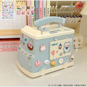 [HeyPop!]Creative Camper Van Piggy Bank Saving Box for Kids