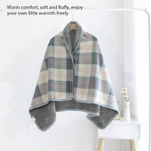 Buckled Shawl Blanket Winter Warm Wearable Blanket Office Dormitory Nap Shawl Blankets Soft Casual Travel Camping Scarf Wrap Rug