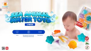 [BISA COD] PROMO MAINAN IQ ANGEL Sea Animal Water Toy / Mainan Mandi Bayi / Mainan Edukasi / Mainan Air Anak
