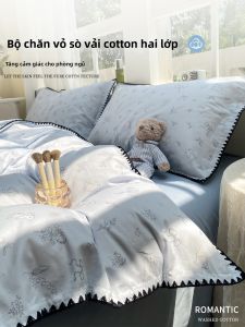 Kiss Dear | Chăn Bọc Cạnh Vỏ Sò 100% Cotton 150x200cm Đơn