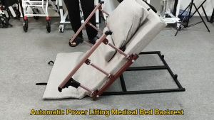 Automatic Power Lifting Medical Bed Nursing Bed Backrest with Multi-Angle Adjustable with Safety Hand Rail for Elderly 自动可调节升降床垫