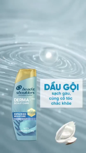 Dầu Gội Head & Shoulders Derma Pro Chống Gàu Mọc Tóc Không Chứa Silicone 300ml