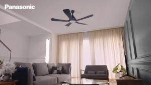 Panasonic 60” 5-Blade DC Motor Ceiling (LED) F-M15GCVBKSH/ (No LED) F-M15ECVBKSH | Powerful Airflow | Remote Control