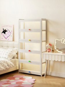 ZHUSHANXIA | Lighted Transparent Acrylic Display Cabinet With Lock