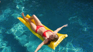 Neon Frost Inflatable Floating Mats - Yellow SKU: 59717EP