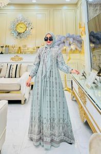 DRESS GAMIS MODE KANAYA SET TERBARU BY AZKIYA