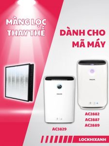 Màng lọc không khí philips AC2882 AC2887 AC2889 AC3829. Màng lọc hepa màng than hoạt tính Philips giá rẻ
